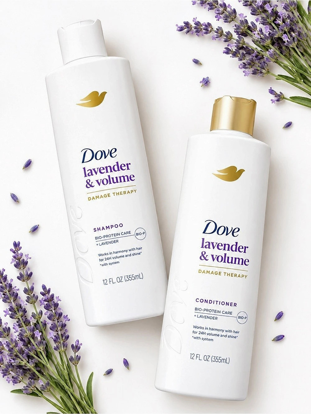 Dove Lavender & Volume Damage Therapy Shampoo and Conditioner